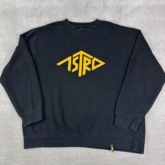 Astro Gaming Sweatshirt Adult XL‎ Black Yellow Diamond Logo Retro Crewneck Audio - Picture 1 of 8